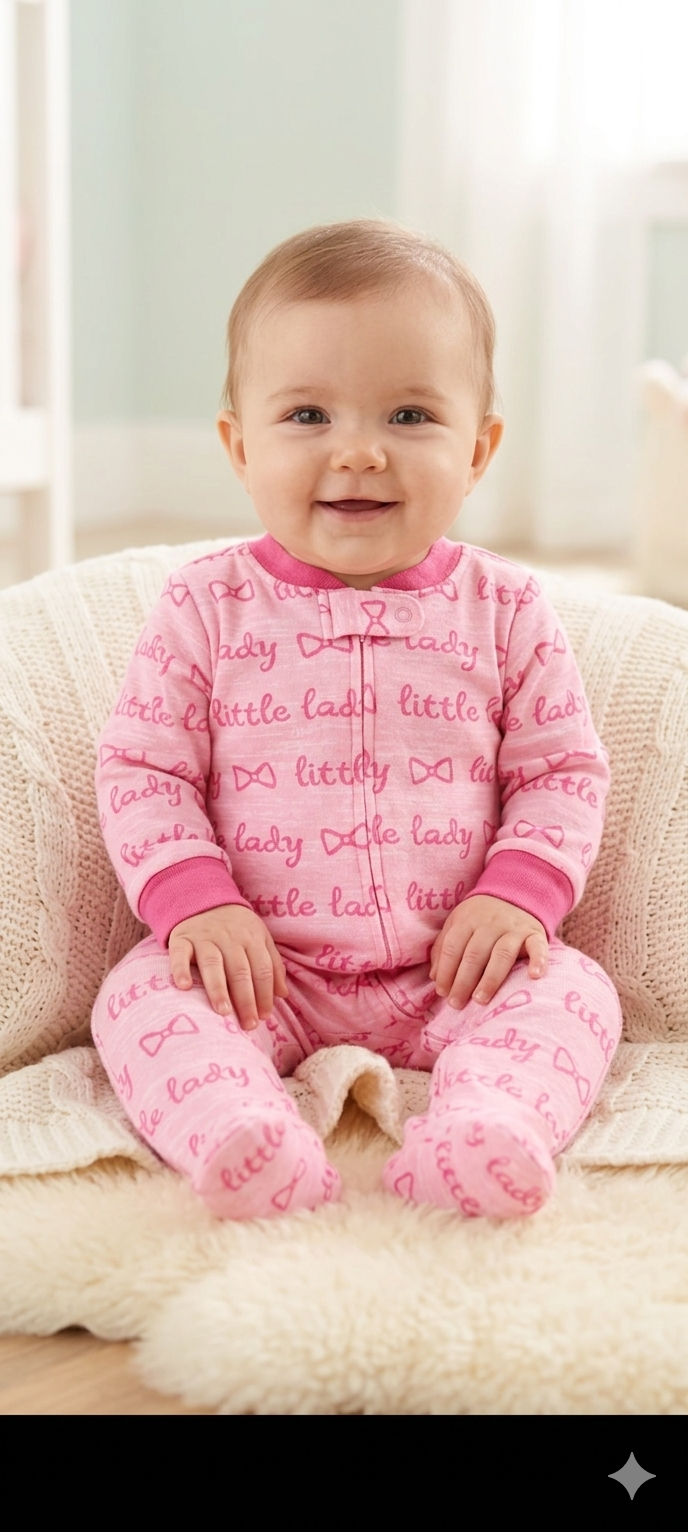 Pink little lady full  jumpsuit