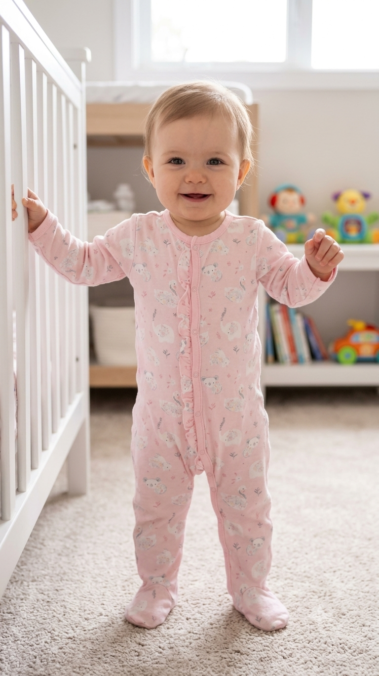Soft light pink animals with shoe Baby High quality Jumpsuits