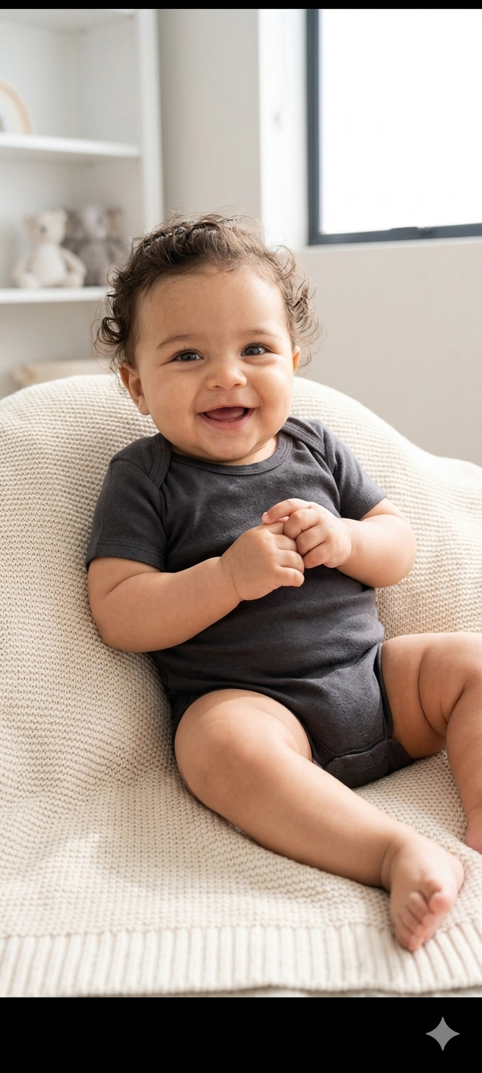 Soft black base -Baby full sleeve Romper