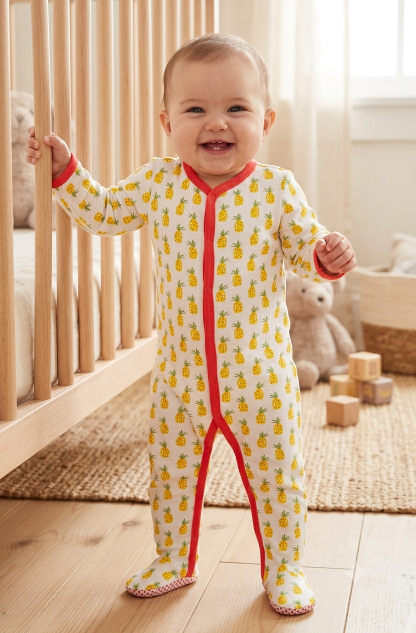 yellow pineapple with shoes Baby high quality jumpsuit