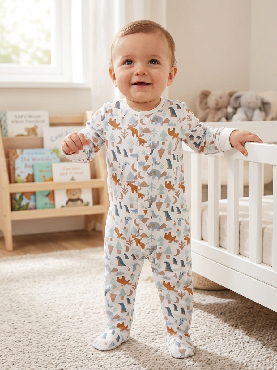 White elephant 🐘,dear 🦌, penguin 🐧 Baby high quality jumpsuit