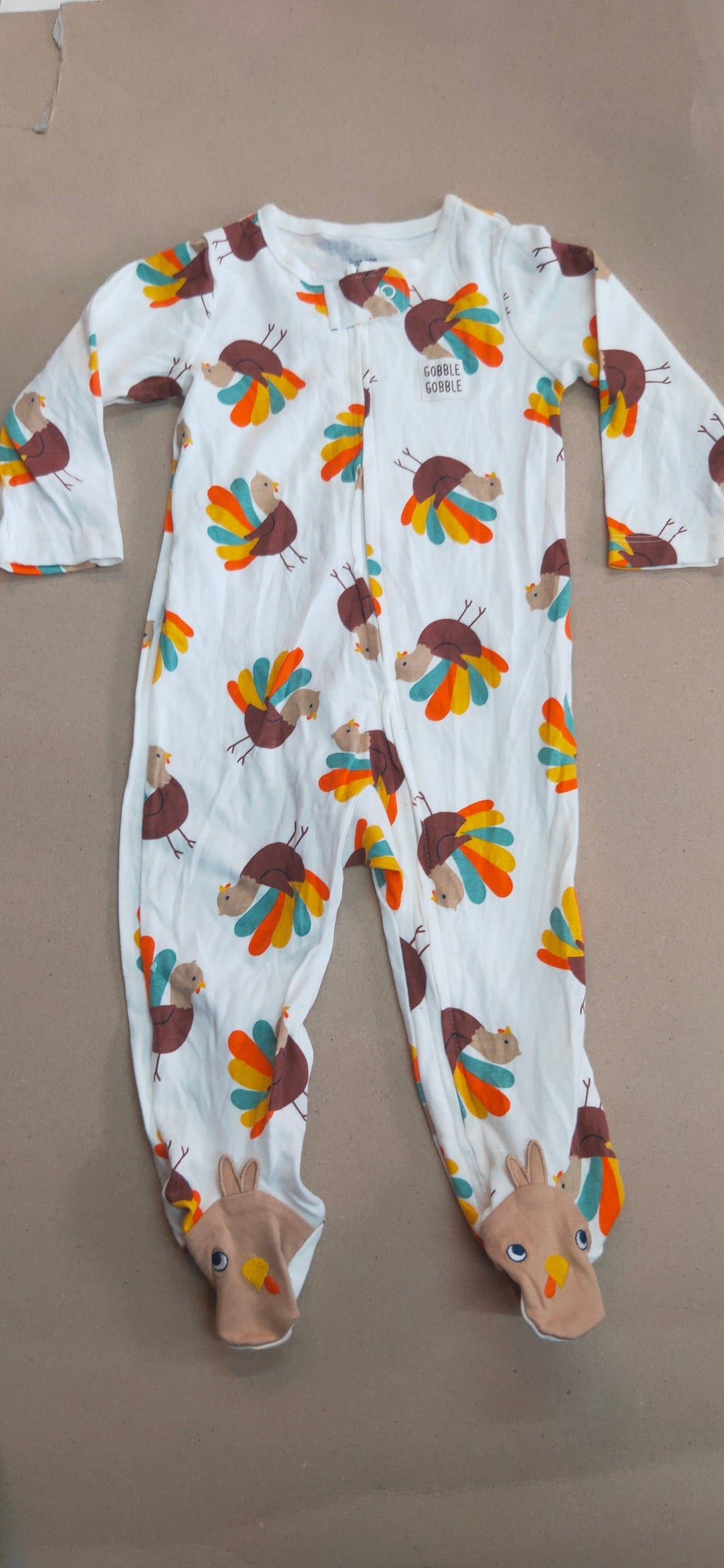 White with Chick 🐥 with shoe (zipper)- Baby high quality jumpsuit