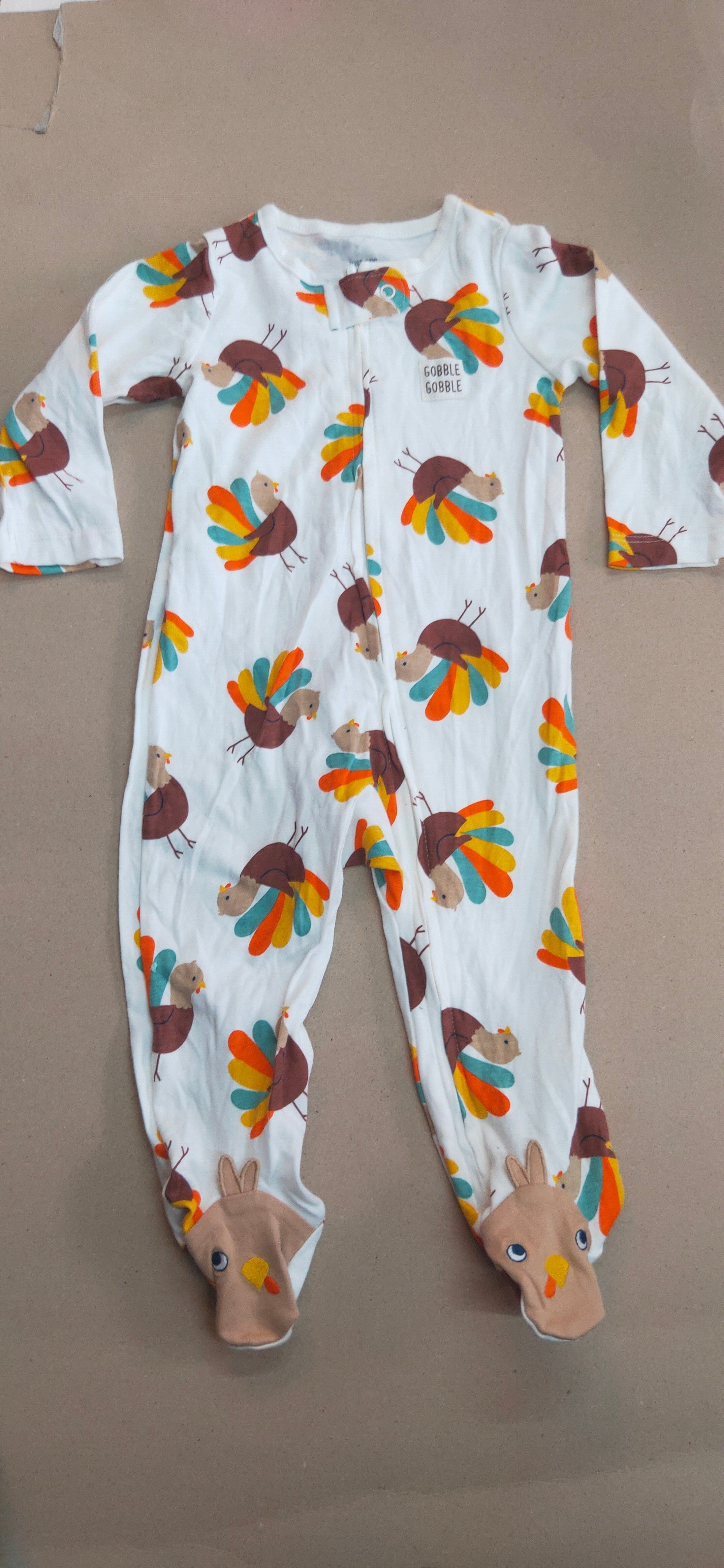 White with Chick 🐥 with shoe (zipper)- Baby high quality jumpsuit