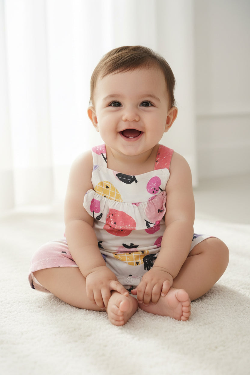 Fruits theme - Baby  half Jumpsuits