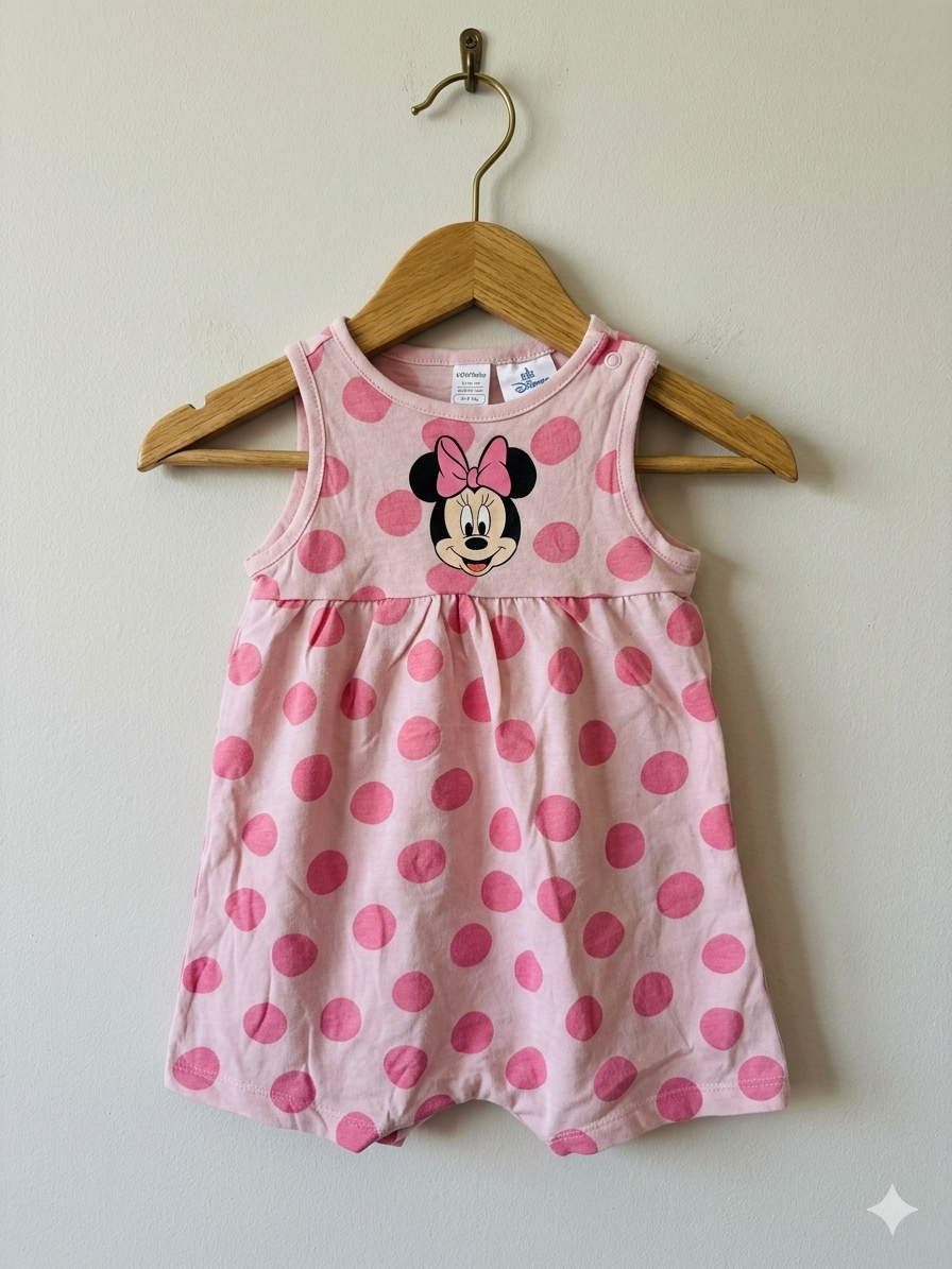 Pink micky -Baby half Jumpsuits