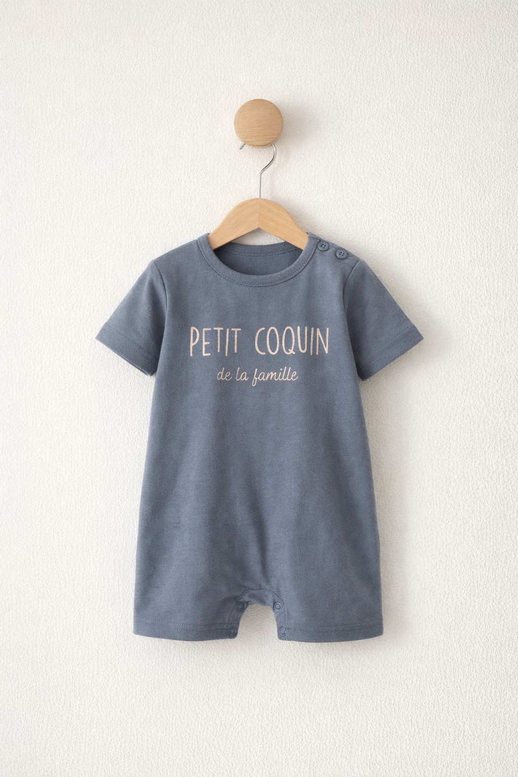 Steel Blue (light tone) -Baby Half Jumpsuits