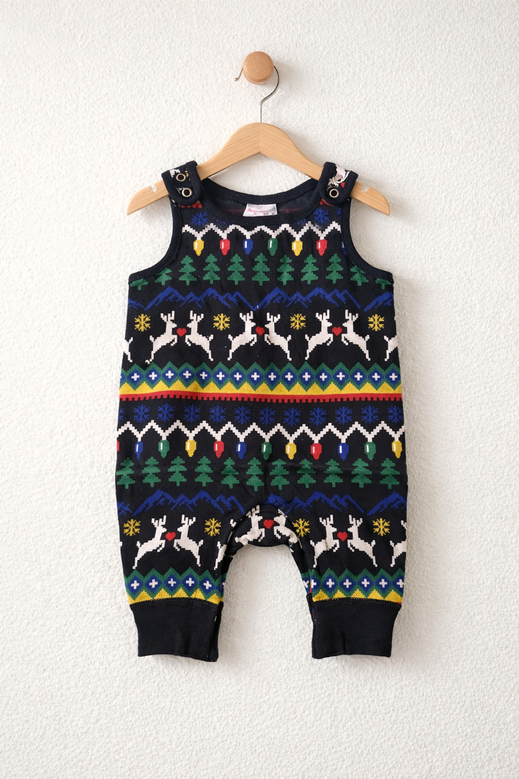 Muliti color with deer disign-Baby Jumpsuits