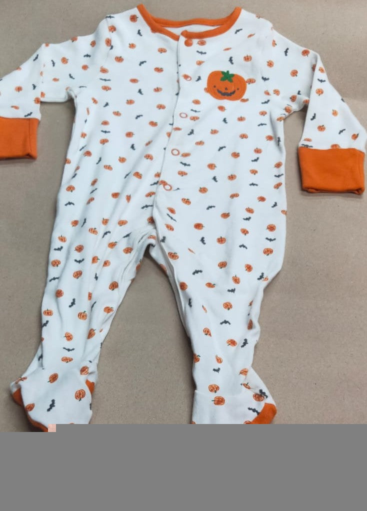 White orange pumpkin -Baby High quality jumpsuit