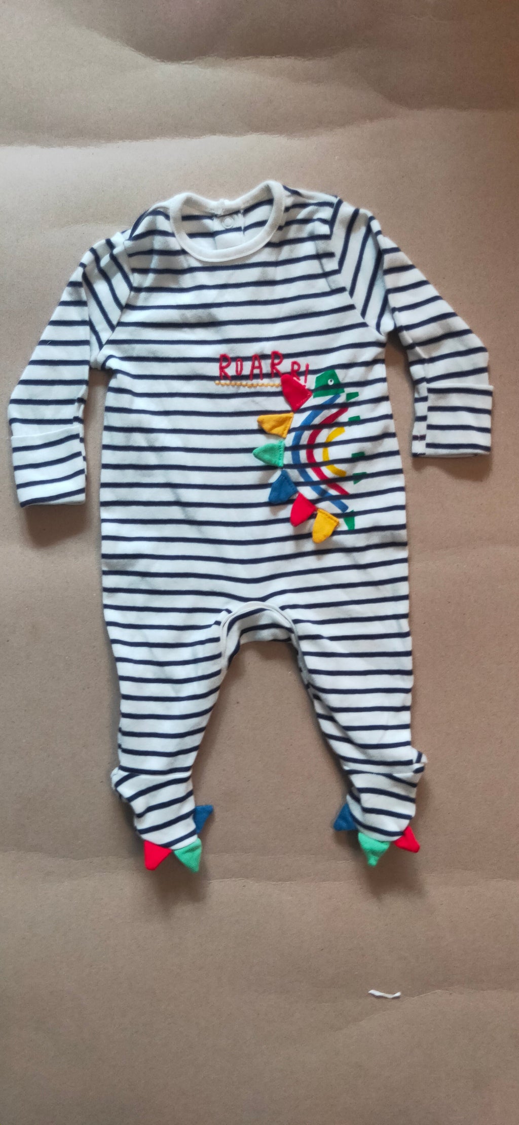 Black & white striped 🐢Baby High quality jumpsuit