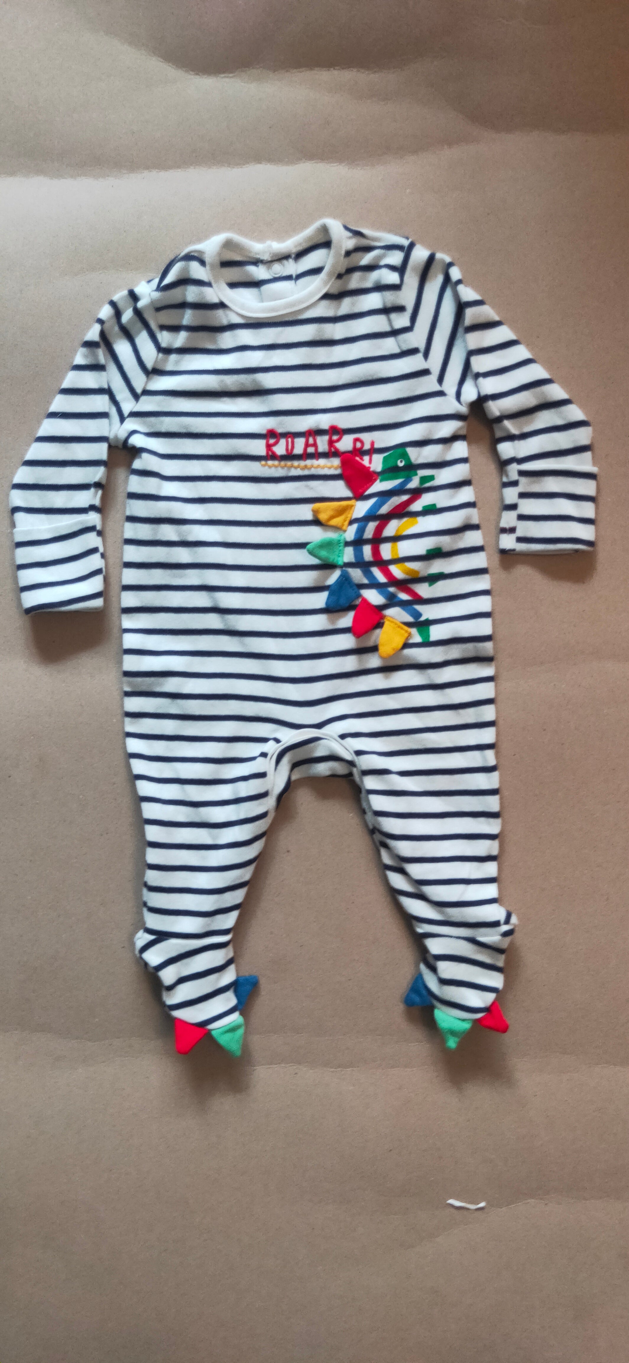 Black & white striped 🐢Baby High quality jumpsuit