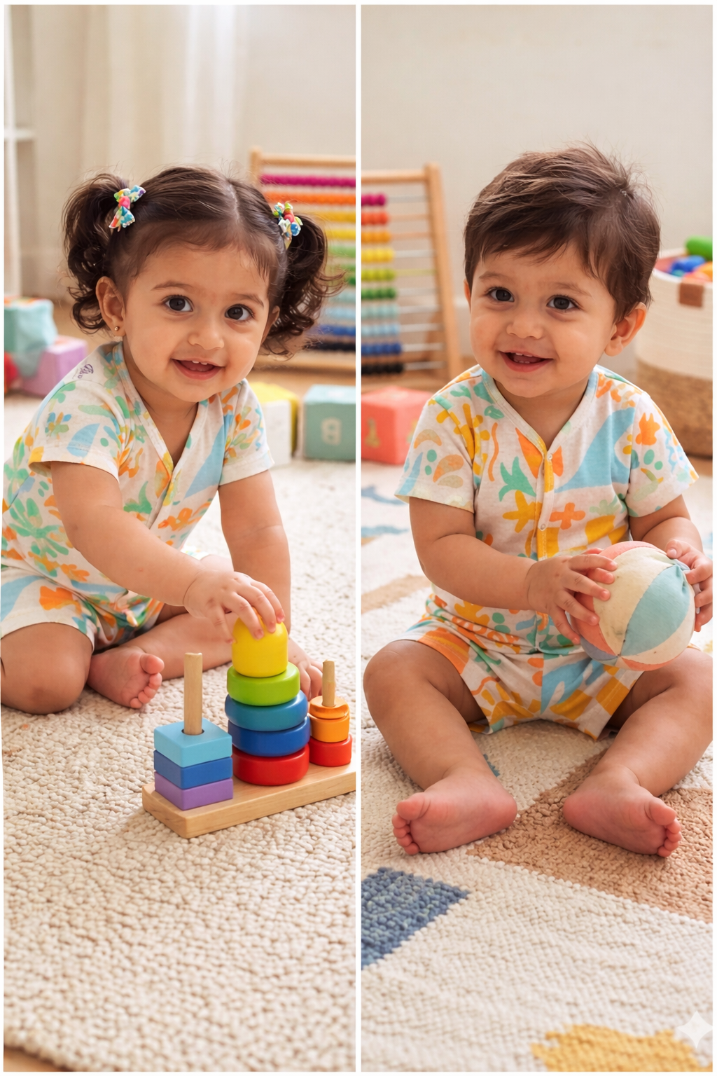 Beach theam -Half Sleeve Jabla Short sets