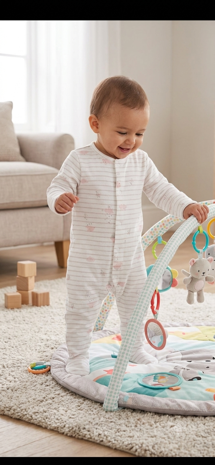 White baby Pink stripped cloud ☁️ Baby high quality jumpsuit