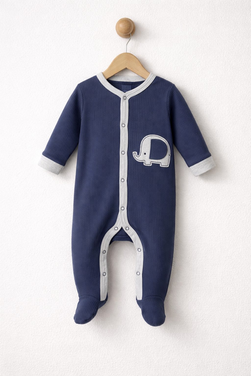 Blue based Elephant print - Baby Jumpsuit