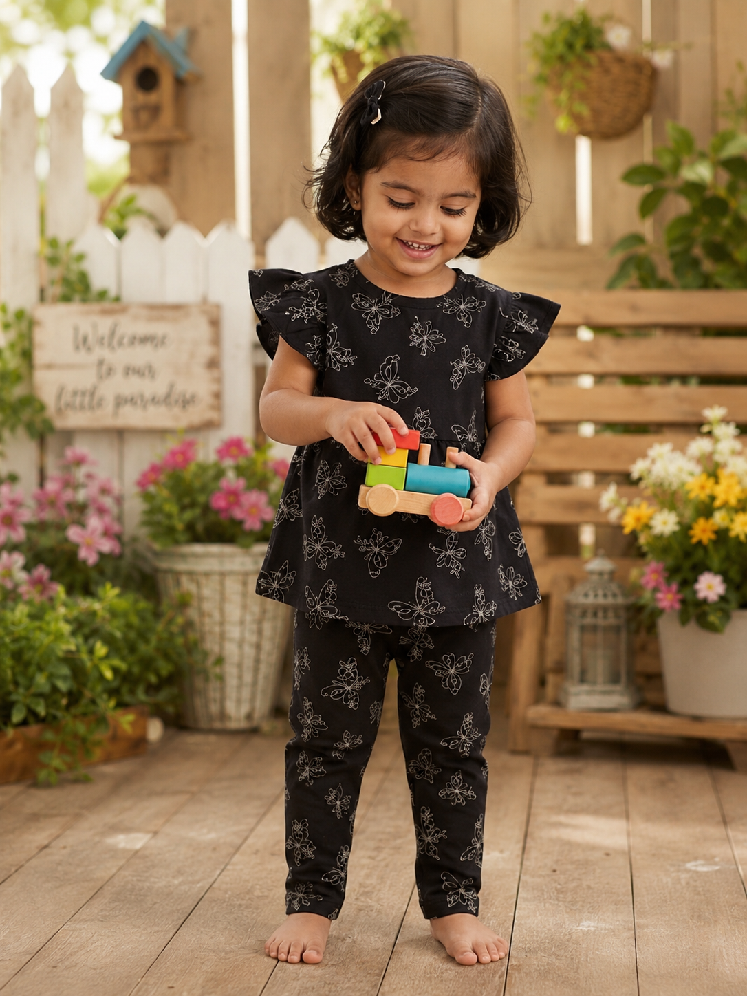 Black with Butterfly🦋- Girls set