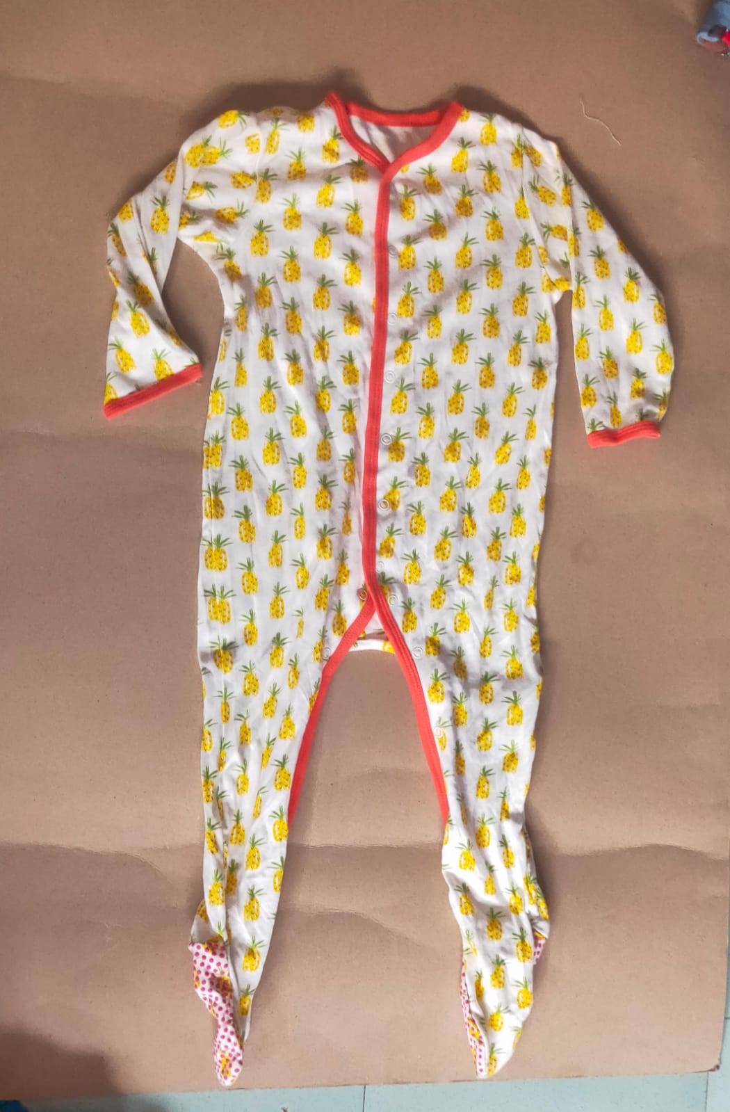 yellow pineapple with shoes Baby high quality jumpsuit