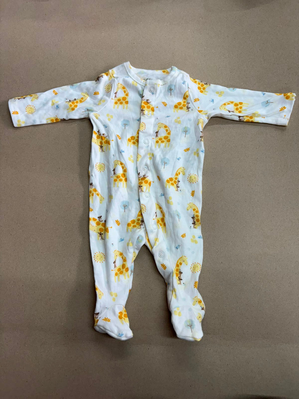 yellow giraffe -Baby High quality jumpsuit