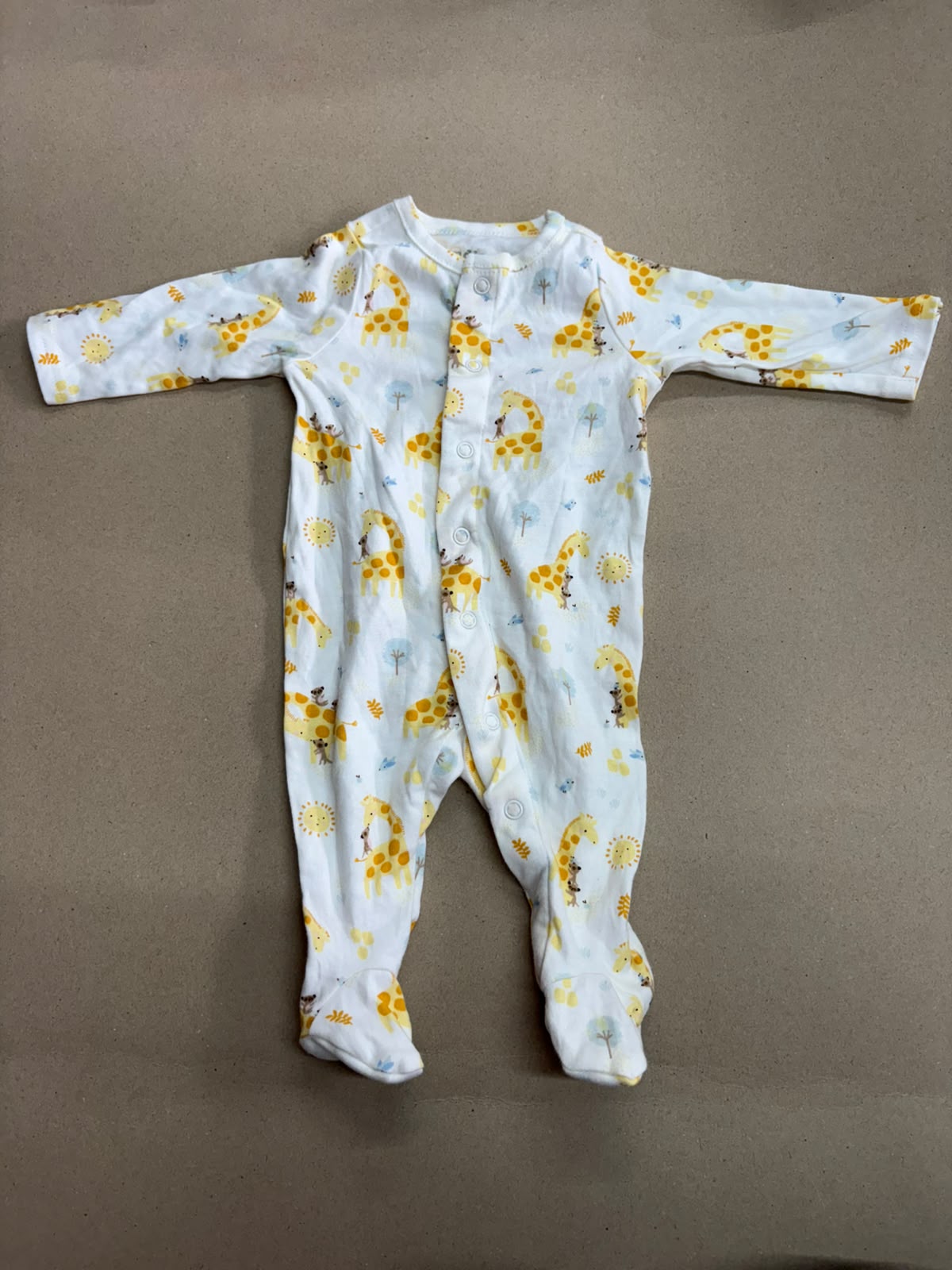 yellow giraffe -Baby High quality jumpsuit