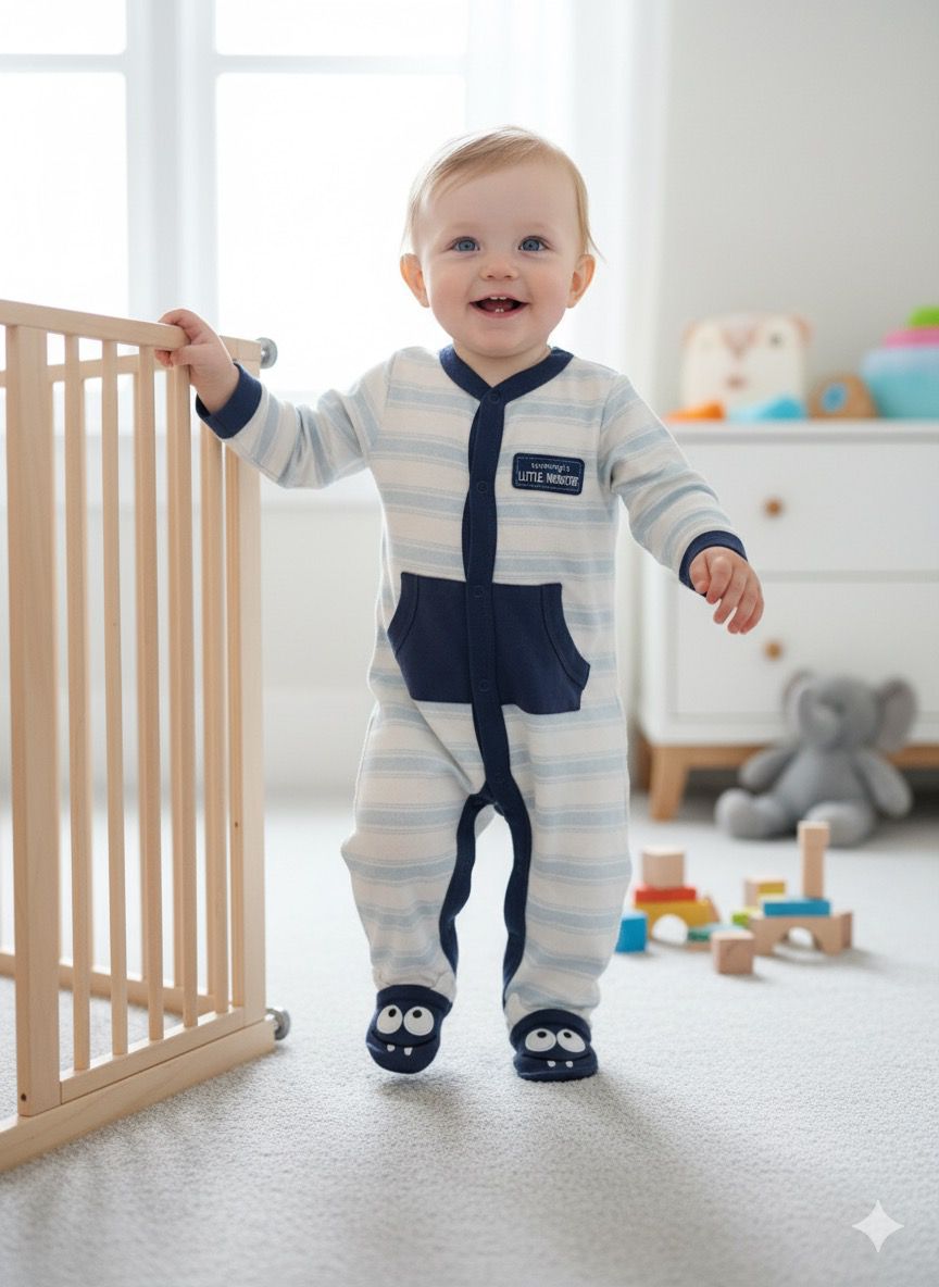 Blue Snuggle Stripe Suit